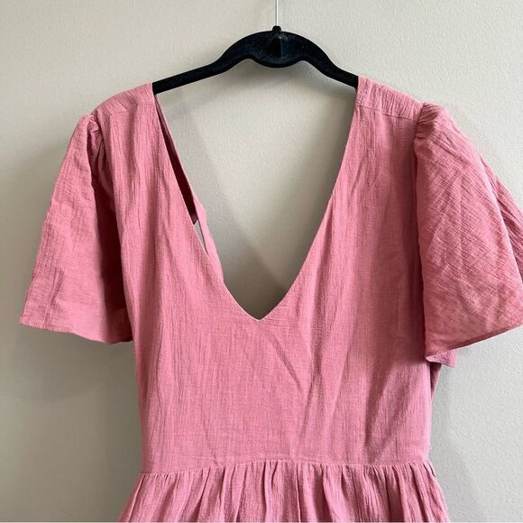 ✨ Wishlist Apparel Dusty Pink Open Back Dress Medium - Picture 2 of 9